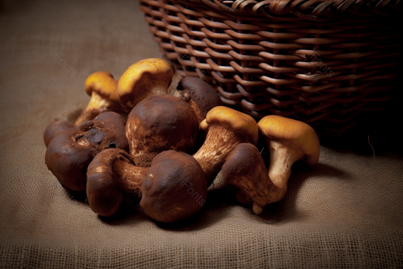 篮子里的野生菌松茸营养健康背景图,高清,摄影图,摄影图片,图片大全,摄影图免费下载